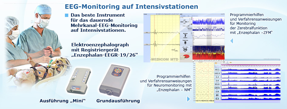 Instrument für das dauernde Mehrkanal-EEG-Monitoring auf Intensivstationen